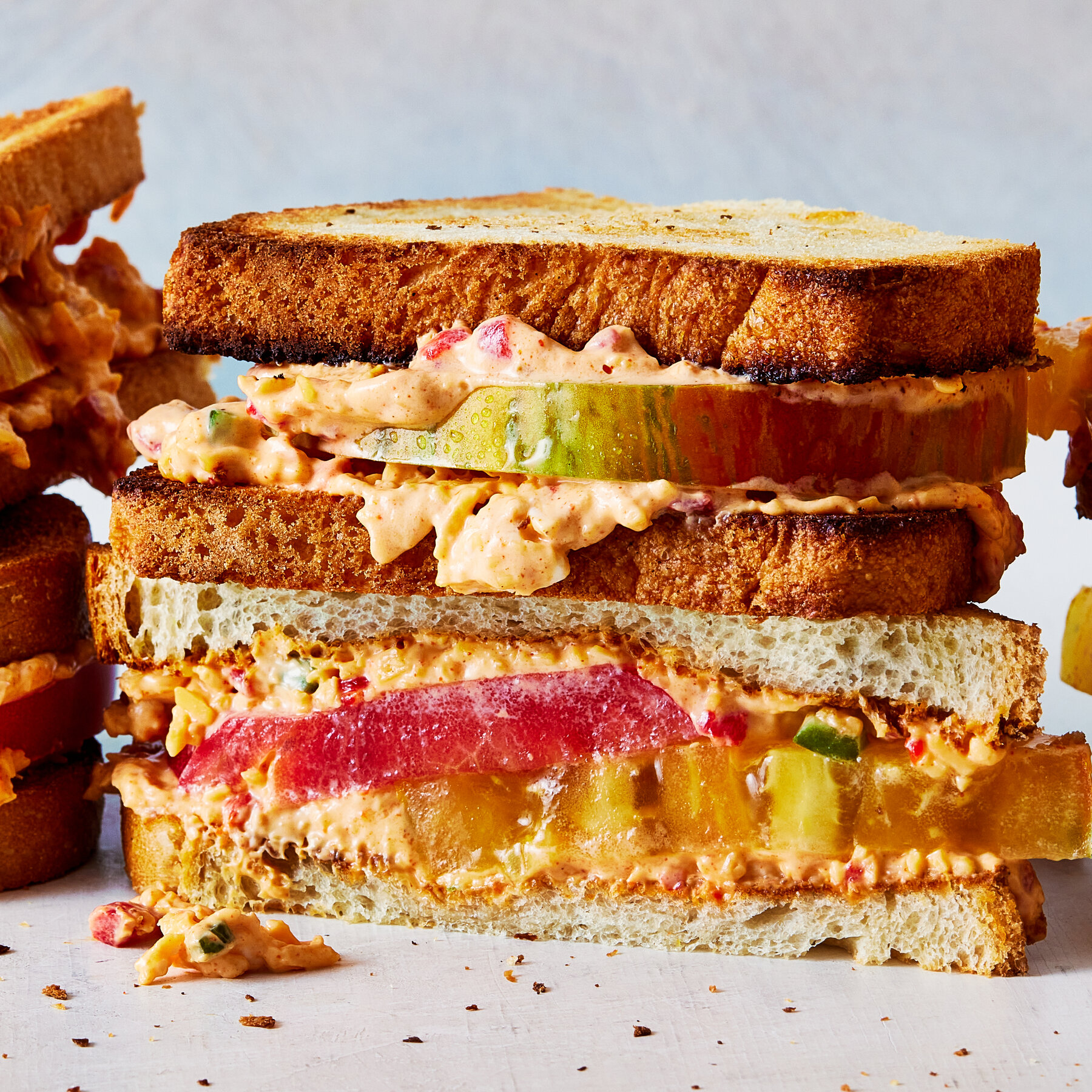 Pimento Cheese and Tomato Sandwiches